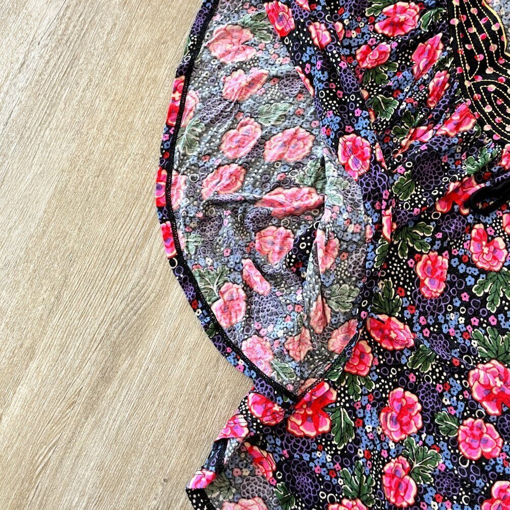 Womens Ric Rac Floral Blouse Top - M - Picture 3 of 5